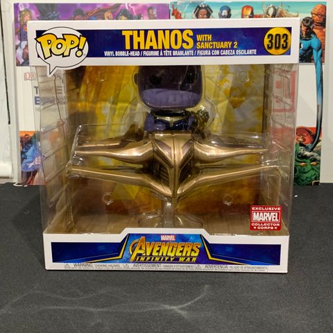 Funko Pop! Thanos w/Sanctuary (303) incl. boks - Marvel Collector Corp Exclusive