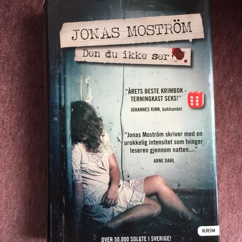 Den du ikke ser.    - Jonas Mostrøm.  Innb. Krimbok