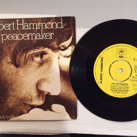 ALBERT HAMMOND / THE PEACEMAKER - 7" VINYL SINGLE