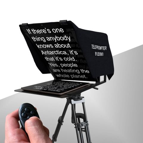 leeventi teleprompter for use with ipads/android tablets and mobile