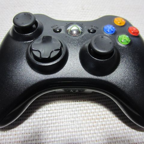 Xbox 360 Wireless Controller Svart i Top Tilstand