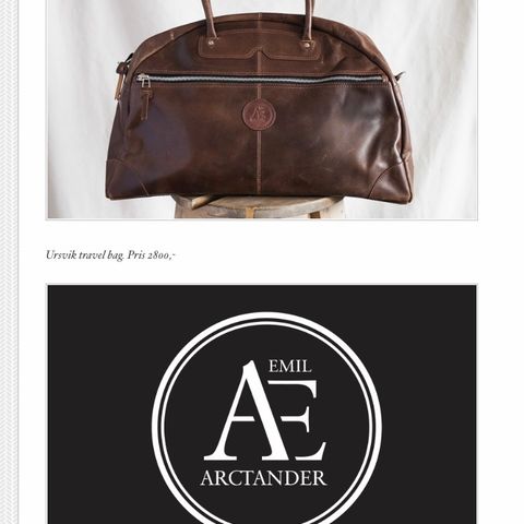 Emil Arctander bag