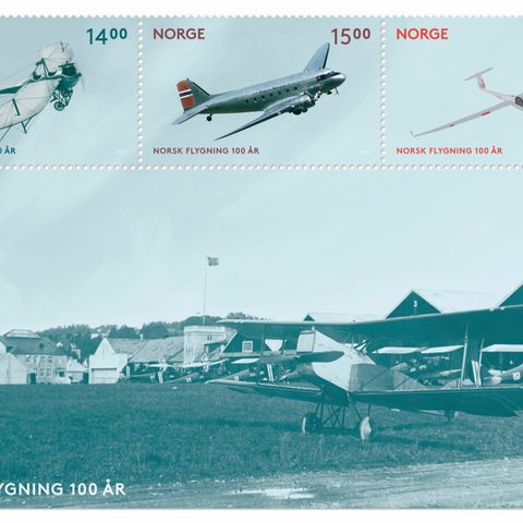 Miniark  18. mai 2012 - Norsk flygning 100 år sendes fraktfritt