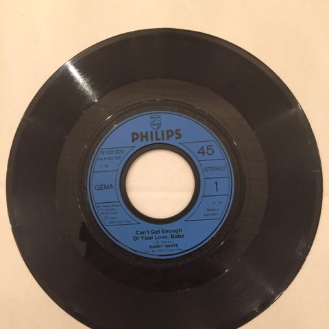 BARRY WHITE / CAN'T GET ENOUGH OF YOUR LOVE, BABE - 7" VINYL SINGLE