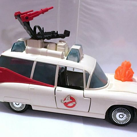 Ghostbusters lekebilen Ecto-1 1984 klistremerke pakke
