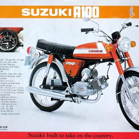 Suzuki A100 deler Ø/kjøpt.