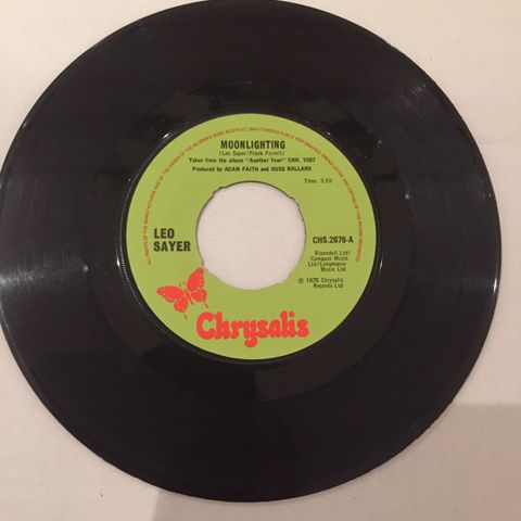 LEO SAYER / MOONLIGHTNING - 7" VINYL SINGLE