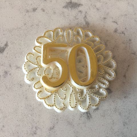 "50 Years" Cake Decoration