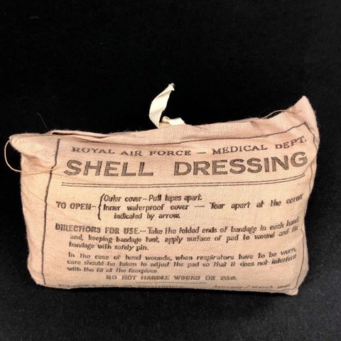 Royal Air Force Medics Dept Shell Dressing / bandasje (medisins / førstehjelp)