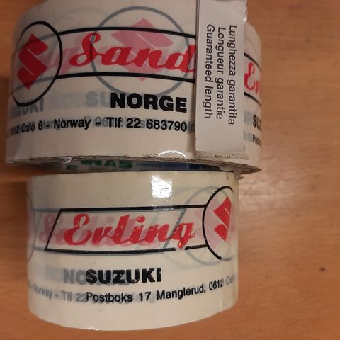 Erling Sande Suzuki pakketape Retro Klassisk Historisk