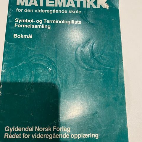 Symbol- og formelsamlinger matematikk videregående skole