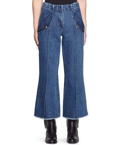 Acne crop flare jeans