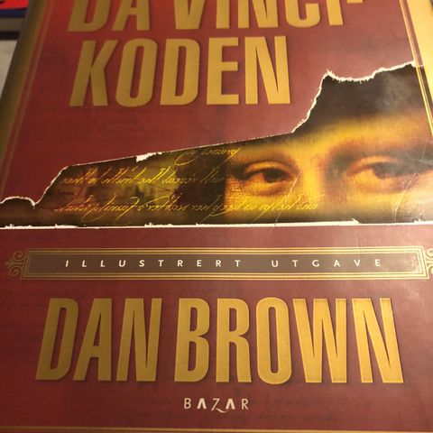 Da Vinci koden av Dan Brown illustrert utgave til salgs.