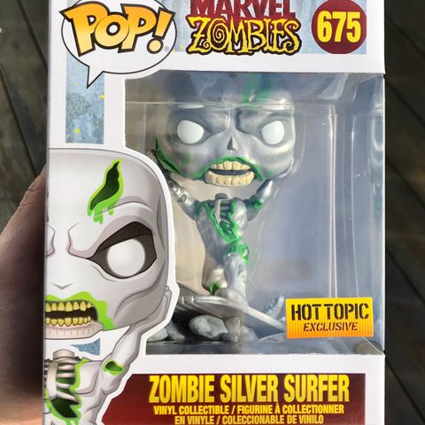 Funko Pop! Zombie Silver Surfer | Marvel Zombies (675) Excl. to Hot Topic