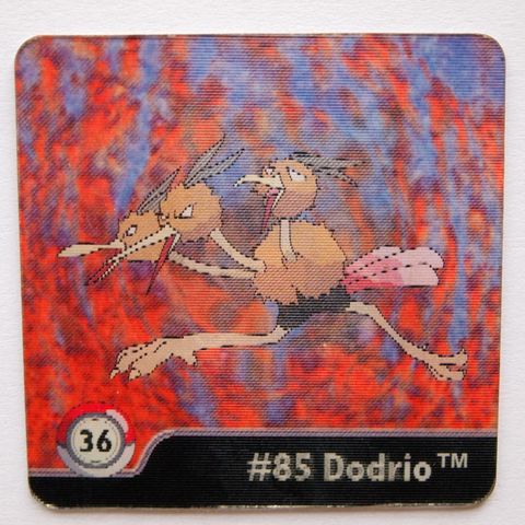 Gammelt Pokemon 3D kort Series One nr 36 Doduo/Dodrio, Nintendo 1999