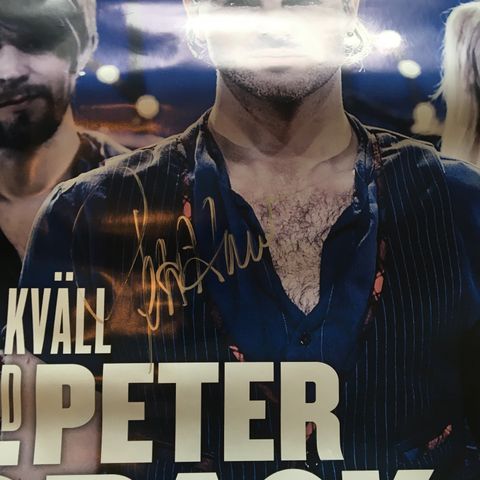 Plakat med autograf Peter Gøback