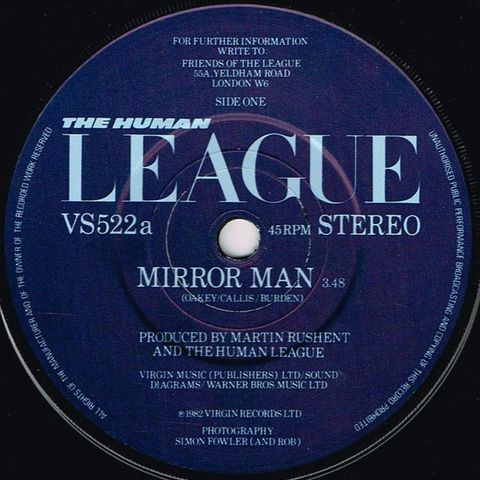 The Human League – Mirror Man  ( 7", Single 1982 )