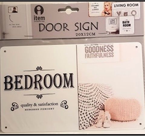 Nytt dørskilt ( bedroom ) selges rimelig