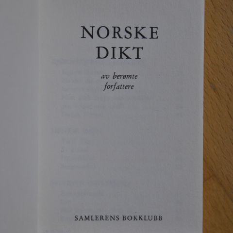 Norske Dikt . Innb . (P) Sende