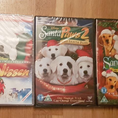 Uåpnede hunde DVD filmer selges samlet!