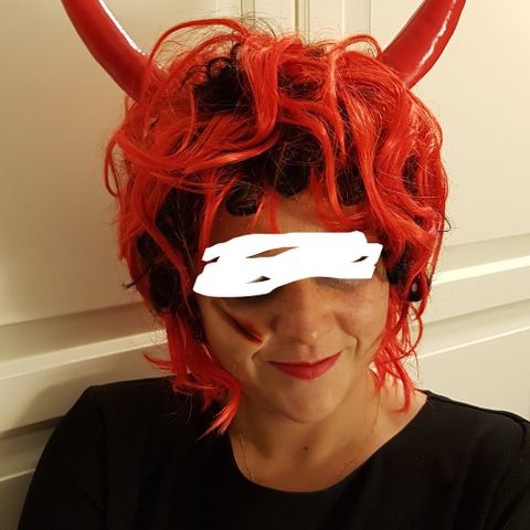 Devil parykk / Halloween