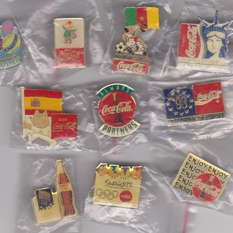 10 Forskjellige Coca-Cola pins #3