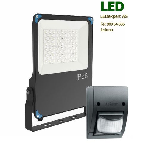 100 watt LED lyskaster IP66 med bevegelsesensor
