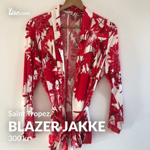 Blazer i silkelook