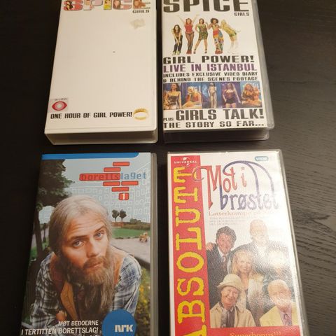 4 stk VHS filmer