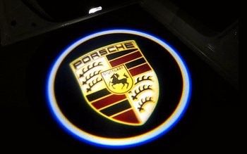 Dørlys LED Porsche logo / Porsche Panamera Boxter Cayman 911