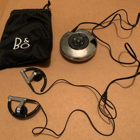 Sjelden Bang & Olufsen Beosound 2 mp3 spiller m/høretelefoner, flott lyd!