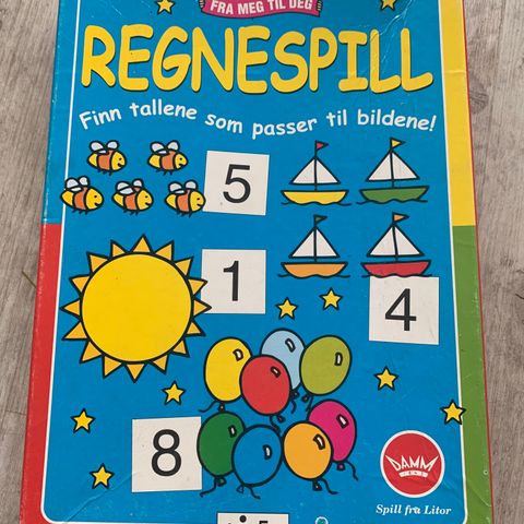 Regnespill, brettspill fra Damm