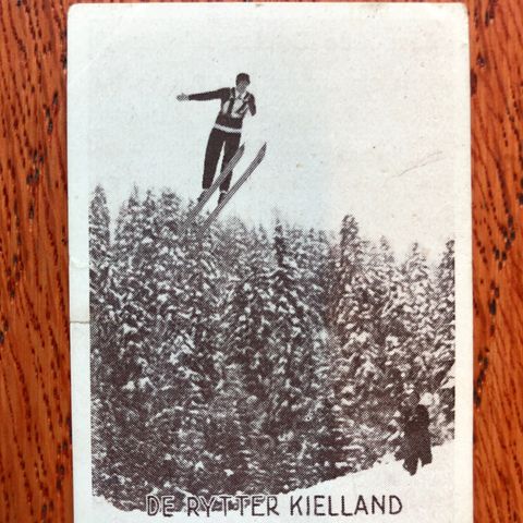 Jacob De Rytter Kielland Vestre Aker Ski Hopp 1930 Tiedemanns Tobak!