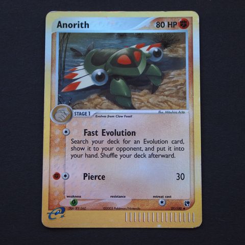 Anorith 27/100 Uncommon Reverse Holo, Sandstorm 2003