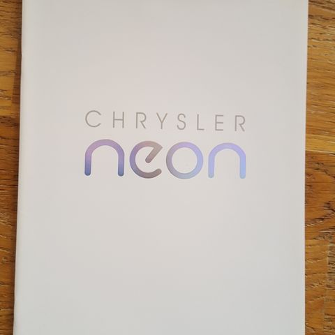 Brosjyre Chrysler Neon 1995