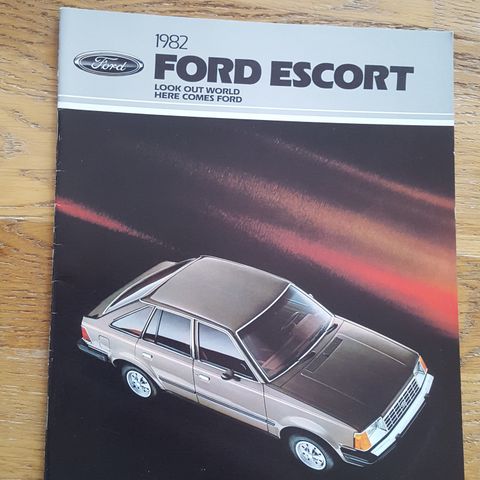 Brosjyre Ford Escort (USA) 1982