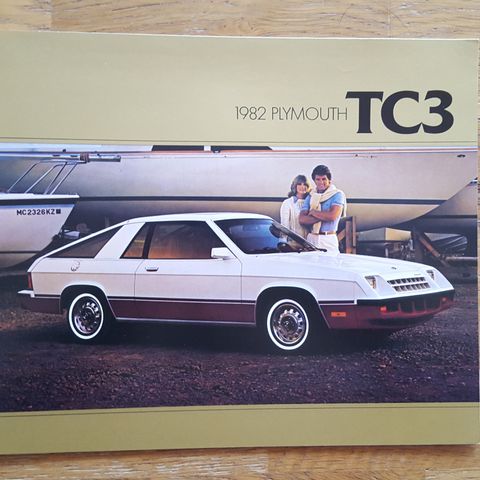 Brosjyre Plymouth TC3 1982