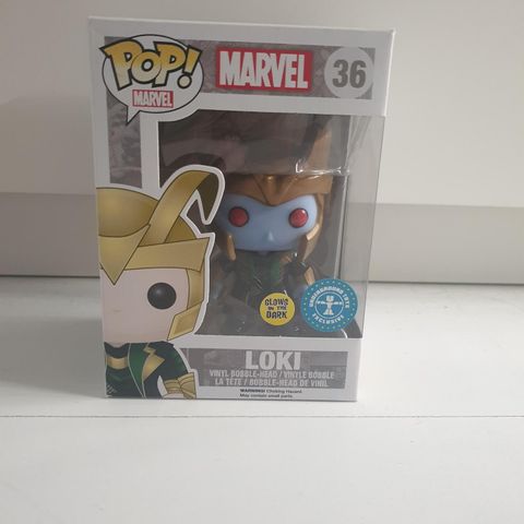 Loki nr. 36 glow in the dark funko pop marvel