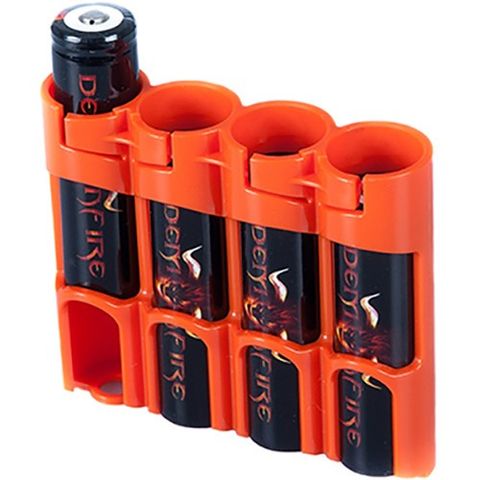 STORACELL Battery Caddy for 18650 Batteries (Orange)