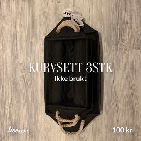 Kurvsett 3 stk