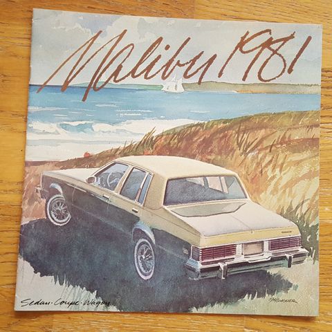 Brosjyre Chevrolet Malibu 1981