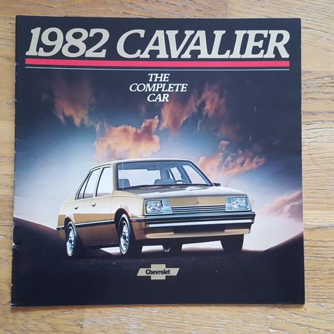 Brosjyre Chevrolet Cavalier 1982