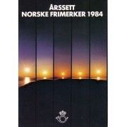 Årssett Norske frimerker 1984, sendes fraktfritt