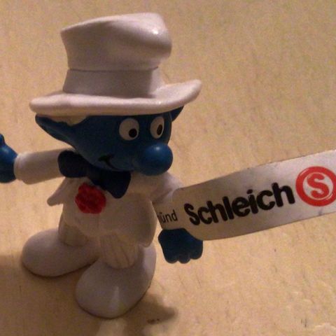 Smurfer - Brudgom Schleich smurf med original tag