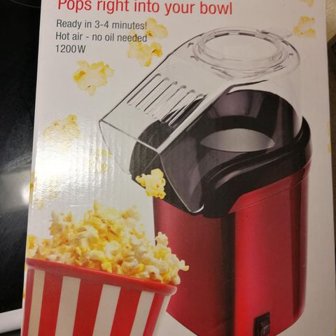 Ubrukt poppcornmaskin
