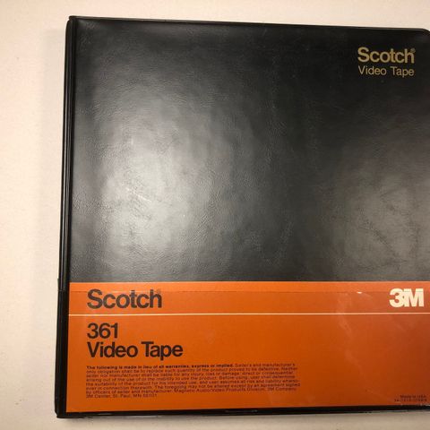 3 stk. Scotch 361 Video Tape til salgs