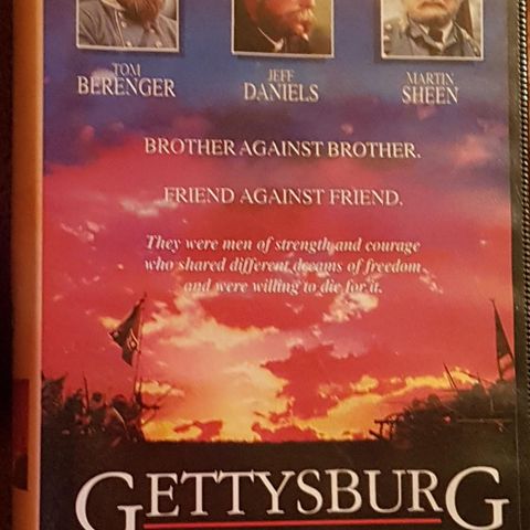 Gettysburg (1993) VHS!