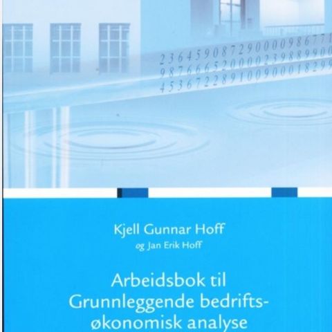 Arbeidsbok Grunnleggende bedriftsøkonomisk analyse: Hoff, Kjell Gunnar. 6. utg