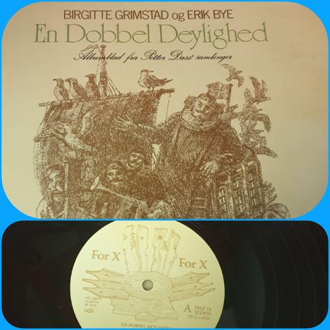 VINTAGE/RETRO LP-VINYL "BIRGITTE GRIMSTAD OG ERIK BYE/ EN DOBBEL DEYLIGHED "