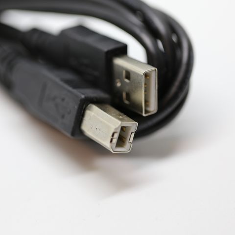 2 meter USB type A (hann/male) til USB type B (hann/male)